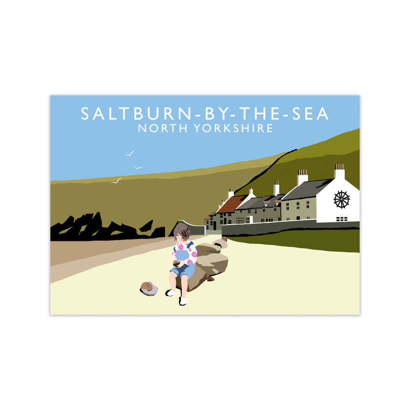 Saltburn-By-The-Sea North Yorkshire Travel Art Print by Richard O'Neill Print Only