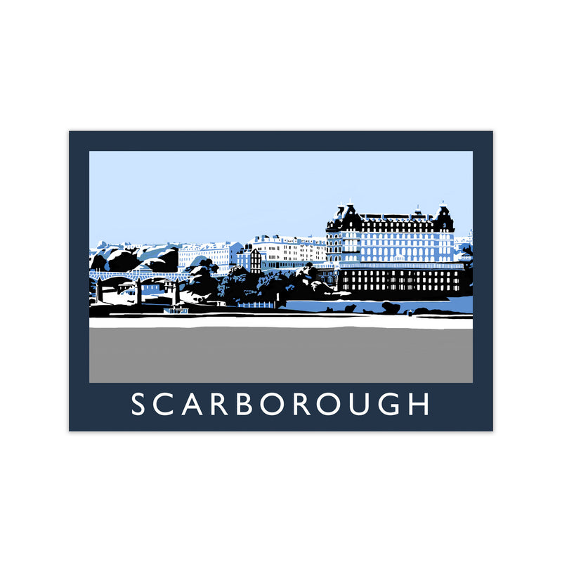 Scarborough Travel Art Print by Richard O'Neill, Framed Wall Art Print Only