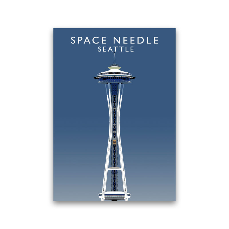 Space Needle Seattle Art Print by Richard O'Neill Print Only