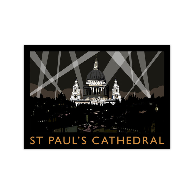St Paul's Cathedral Framed Digital Art Print by Richard O'Neill Print Only