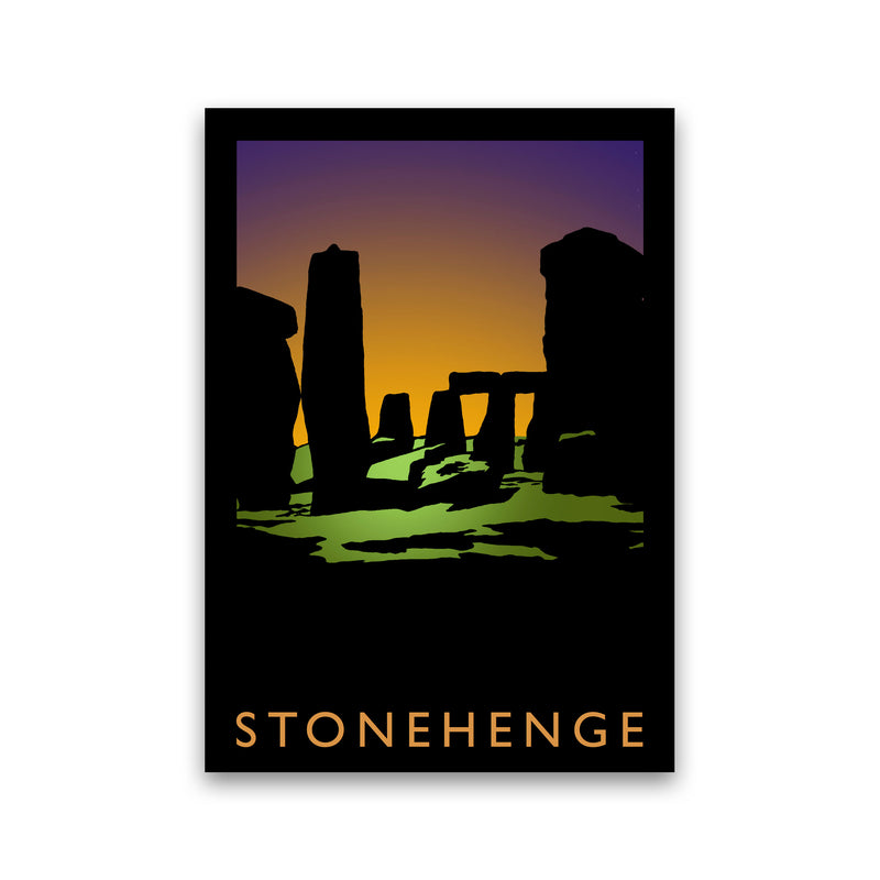 Stonehenge Travel Art Print by Richard O'Neill, Framed Wall Art Print Only