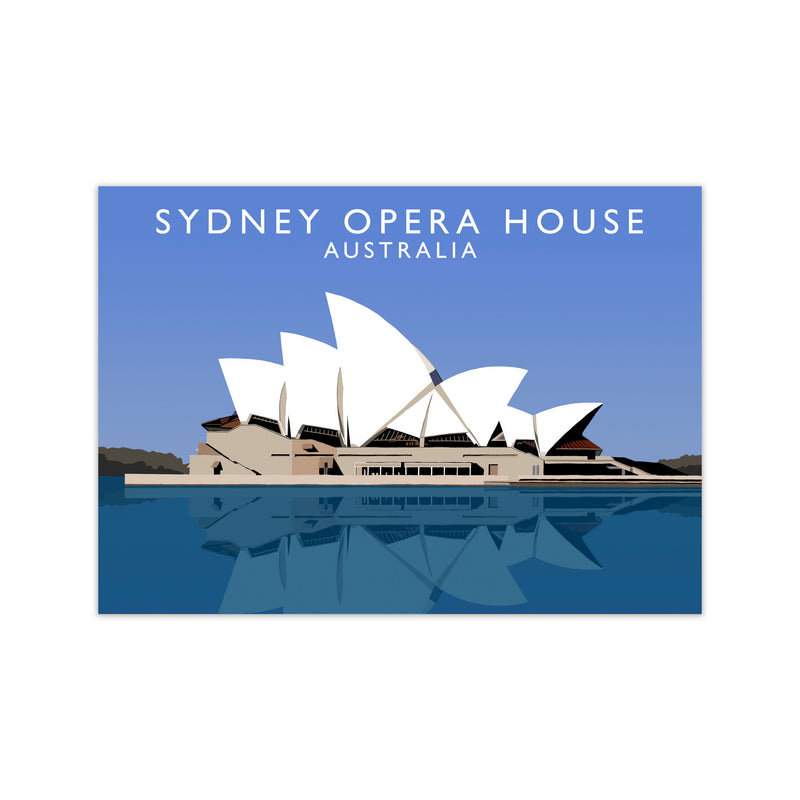 Sydney Opera House Australia Framed Digital Art Print by Richard O'Neill Print Only