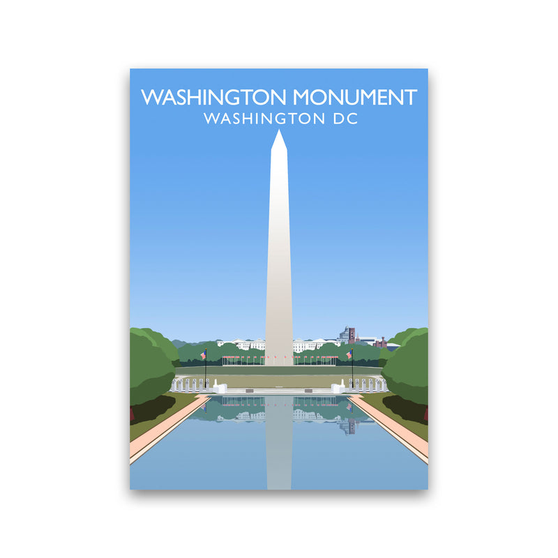 Washington Monument Washington DC Travel Art Print by Richard O'Neill Print Only