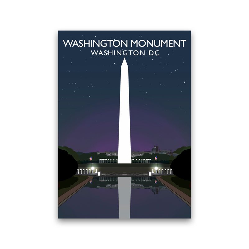 Washington Monument Washington DC Travel Art Print by Richard O'Neill Print Only