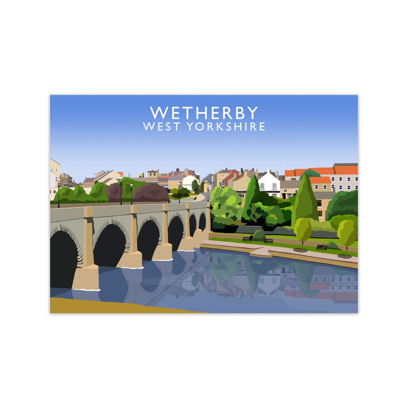 Wetherby West Yorkshire Digital Art Print by Richard O'Neill Print Only