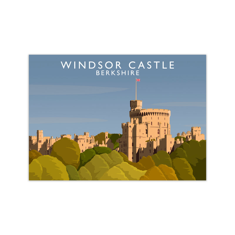 Windsor Castle Berkshire Travel Art Print by Richard O'Neill Print Only