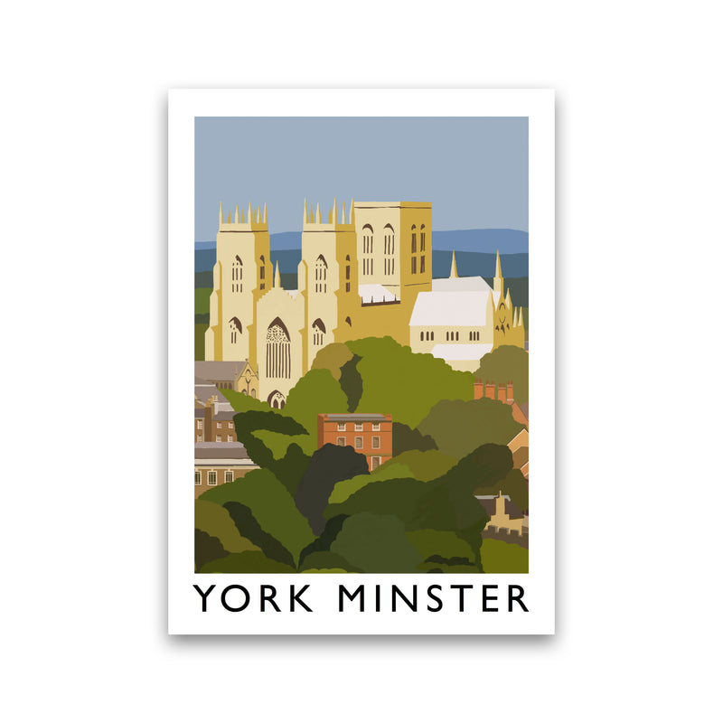 York Minster Framed Digital Art Print by Richard O'Neill Print Only
