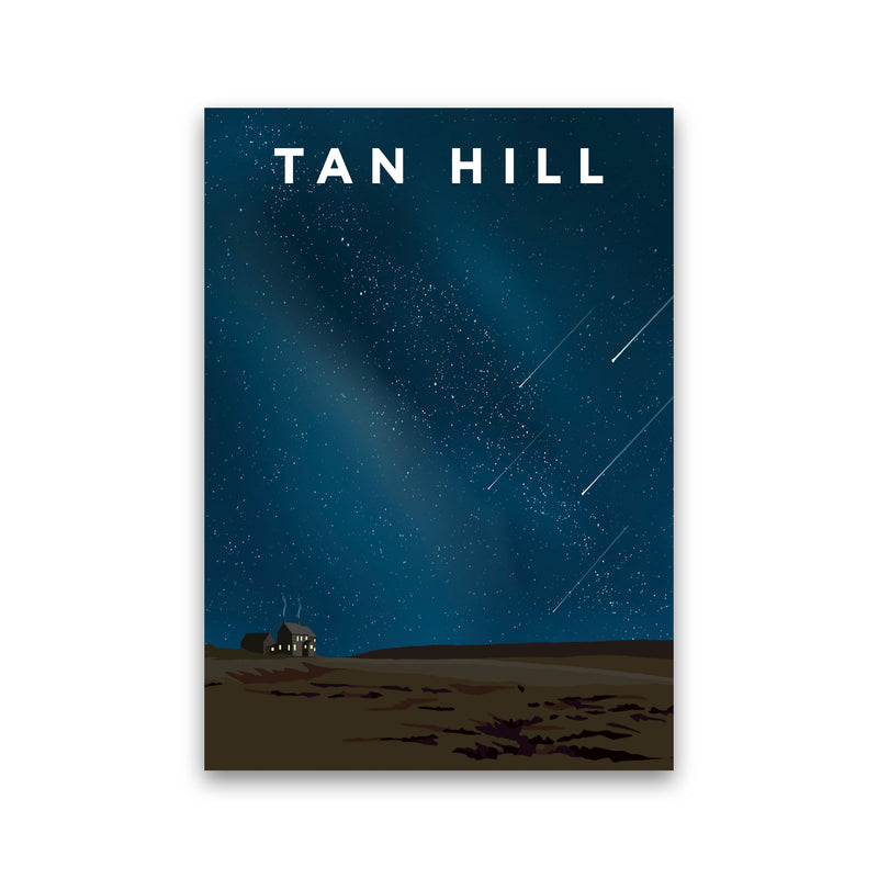 Tan Hill Travel Art Print by Richard O'Neill, Framed Wall Art Print Only