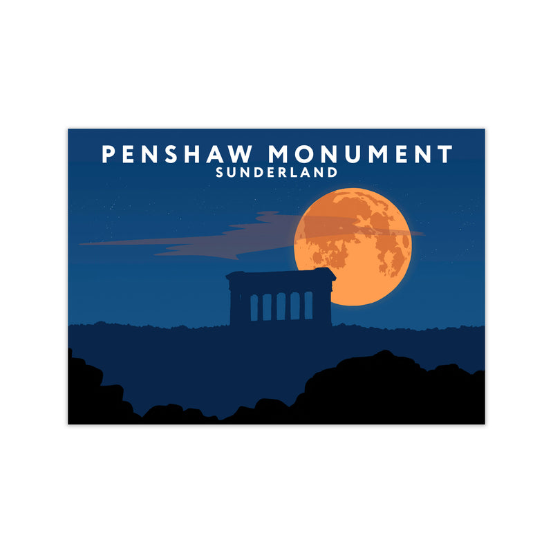 Penshaw Monument Night by Richard O'Neill Print Only