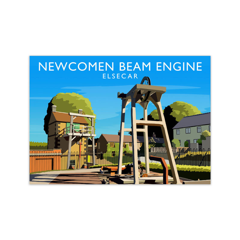 Newcomen Beam Engine by Richard O'Neill Print Only