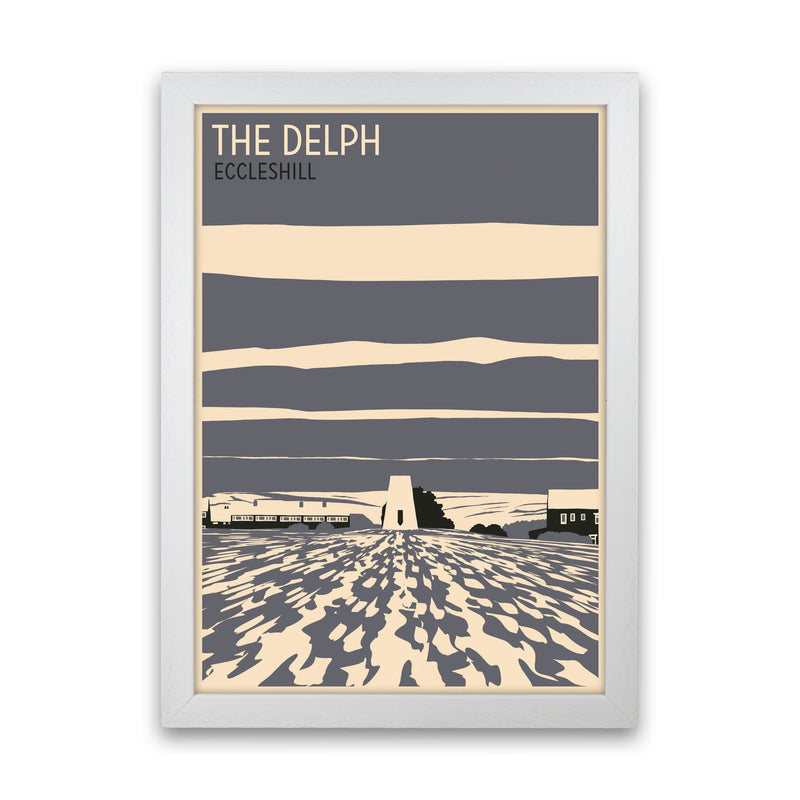 The Delph, Eccleshill portrait Travel Art Print by Richard O'Neill White Grain
