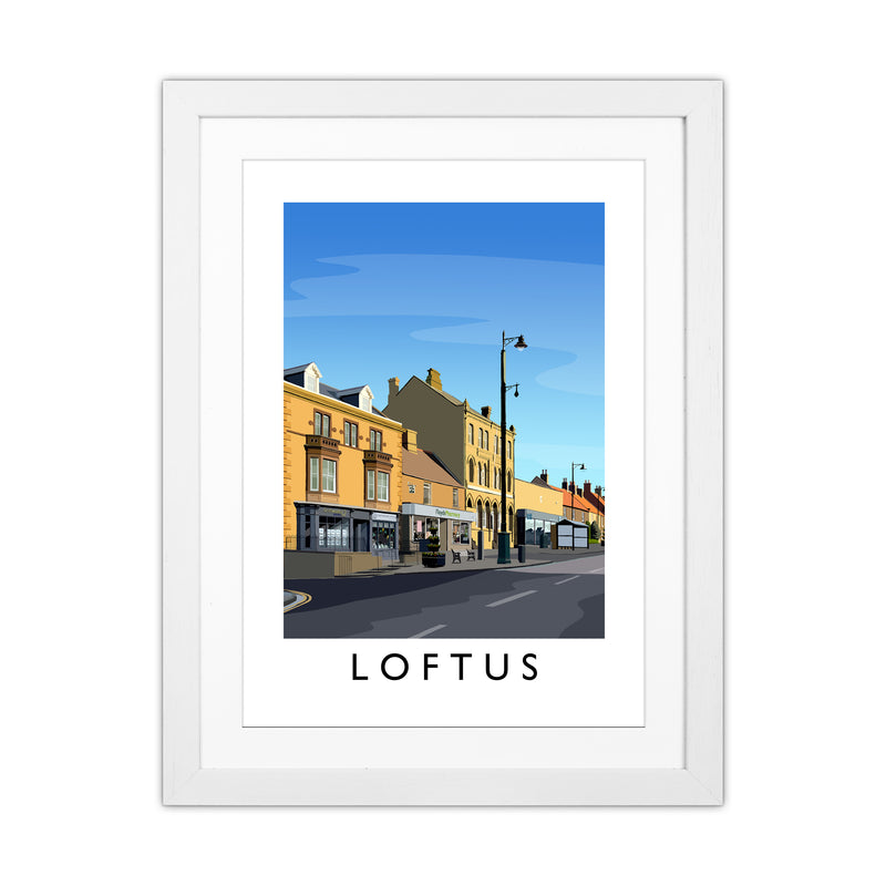 Loftus 3 Portrait Art Print by Richard O'Neill White Grain