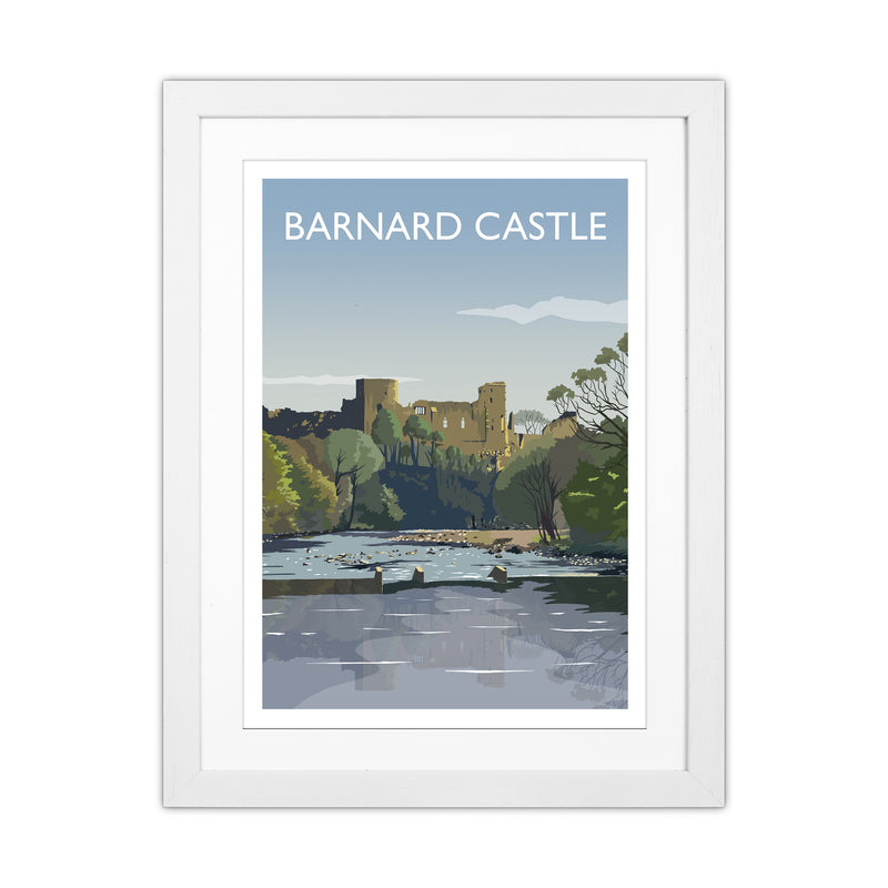 Barnard Castle 2 Portrait Art Print by Richard O'Neill White Grain