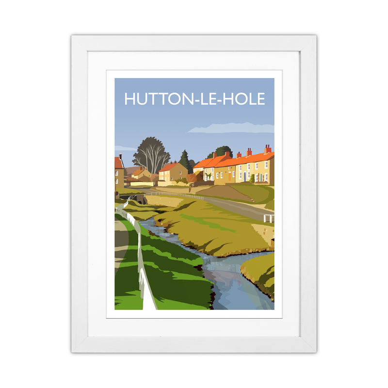 Hutton-Le-Hole Portrait Art Print by Richard O'Neill White Grain