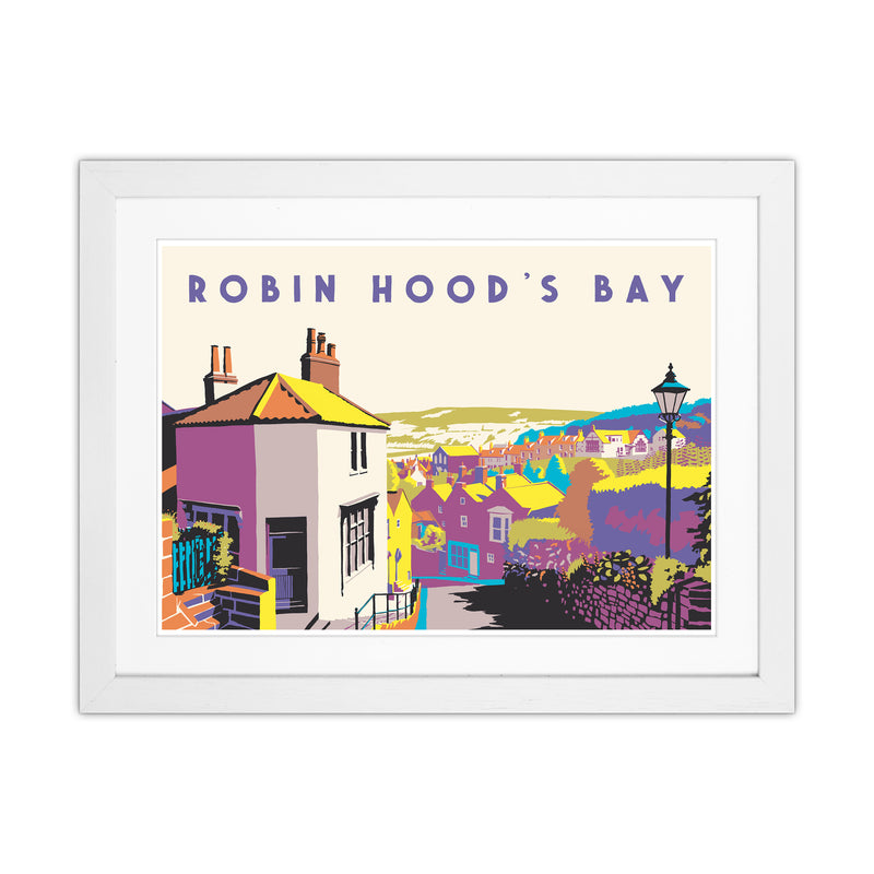Robin Hood's Bay 2 Art Print by Richard O'Neill White Grain