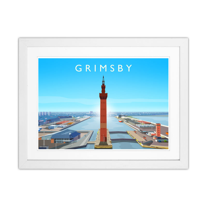 Grimsby Art Print by Richard O'Neill White Grain