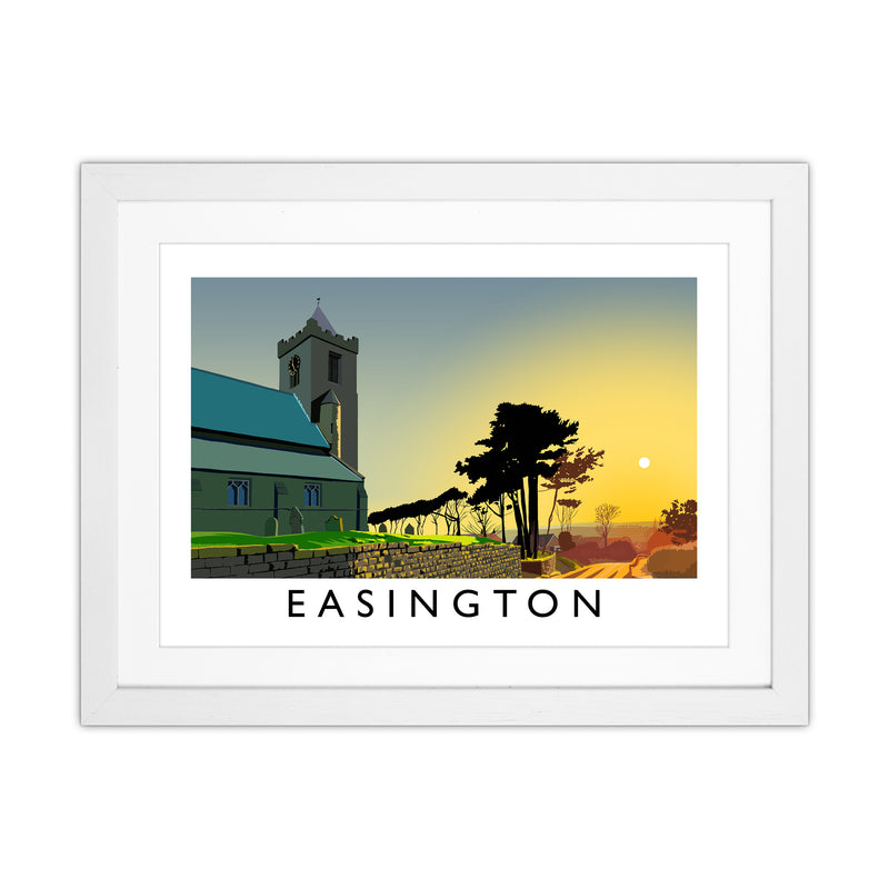 Easington Art Print by Richard O'Neill White Grain