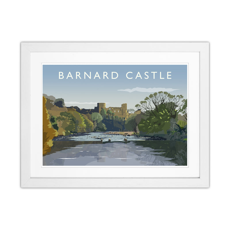 Barnard Castle 2 Art Print by Richard O'Neill White Grain