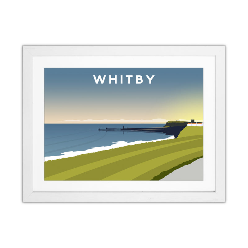 Whitby 5 Travel Art Print by Richard O'Neill White Grain