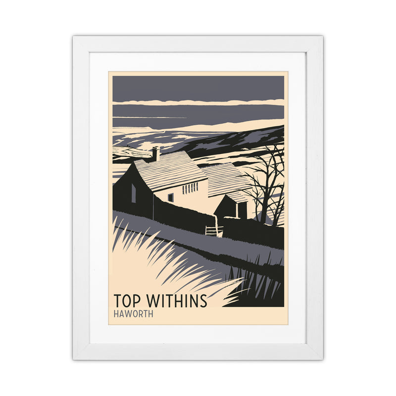 Top Withins portrait Travel Art Print by Richard O'Neill White Grain
