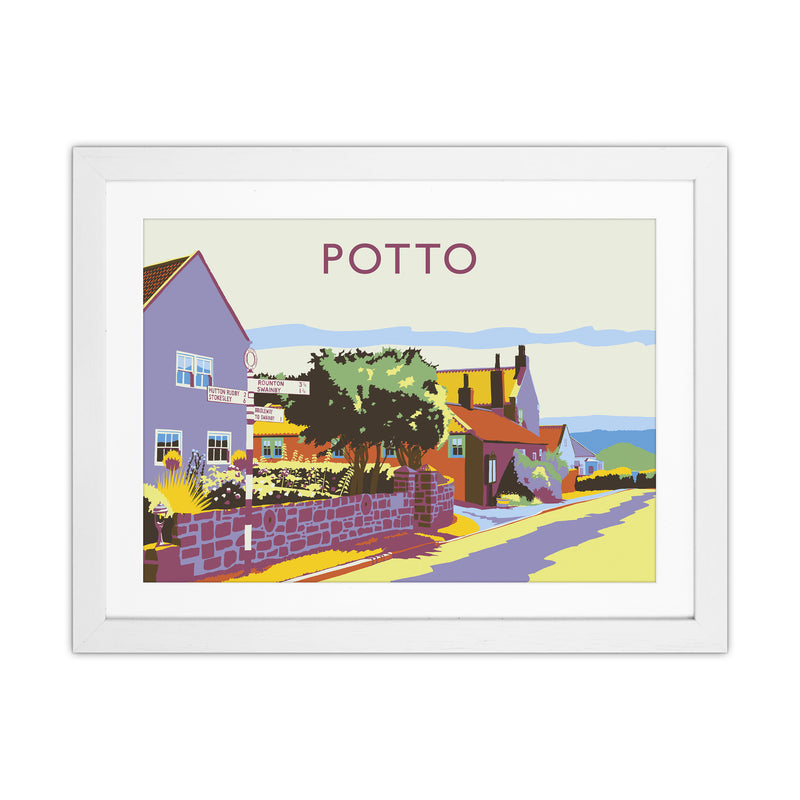 Potto Travel Art Print by Richard O'Neill White Grain