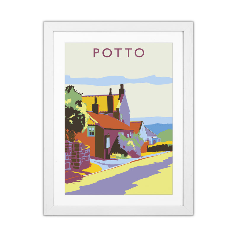 Potto portrait Travel Art Print by Richard O'Neill White Grain