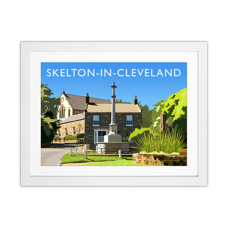 Skelton-in-Cleveland Travel Art Print by Richard O'Neill White Grain
