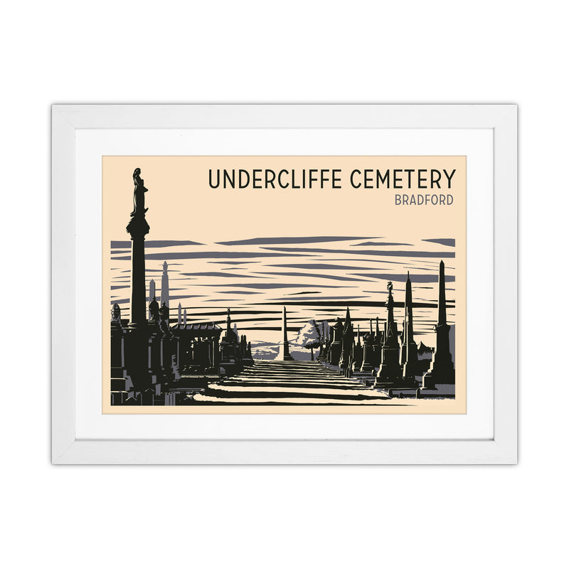 Undercliffe Cemetery copy Travel Art Print by Richard O'Neill White Grain