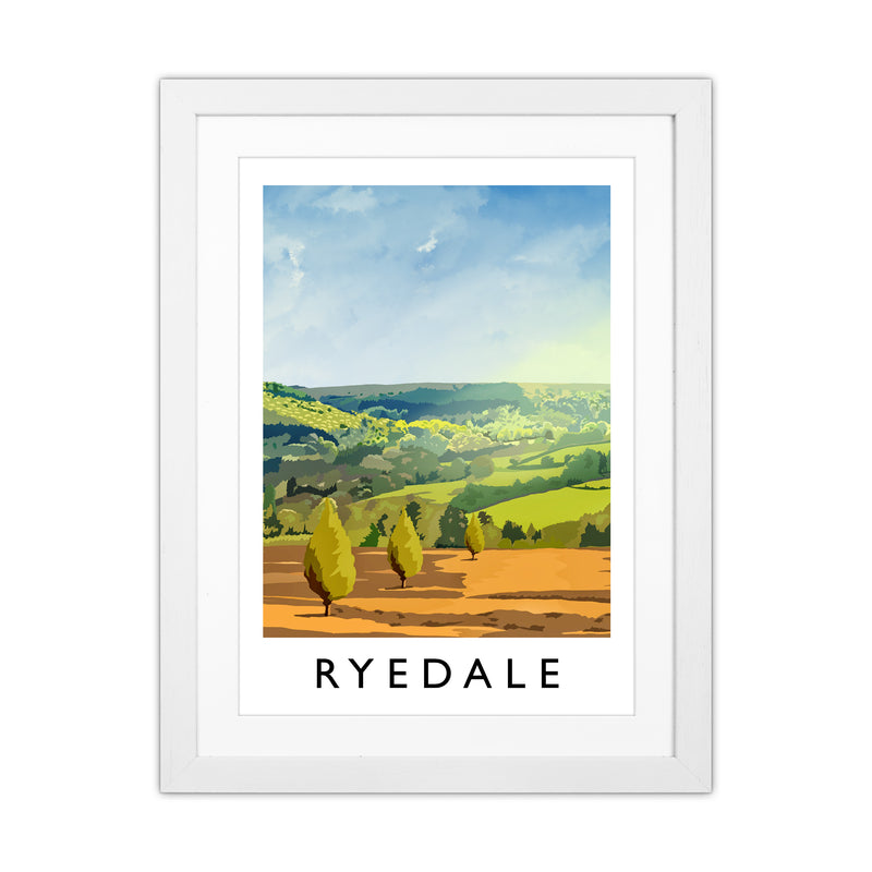 Ryedale portrait Travel Art Print by Richard O'Neill White Grain