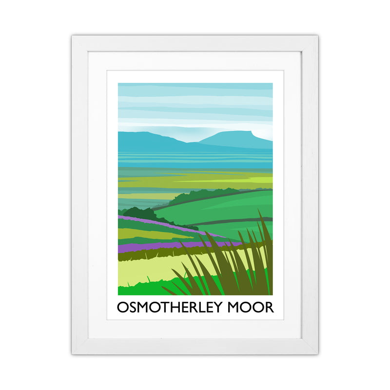 Osmotherley Moor portrait Travel Art Print by Richard O'Neill White Grain