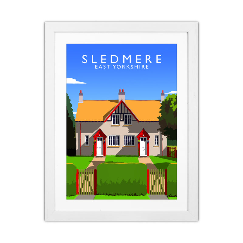 Sledmere portrait Travel Art Print by Richard O'Neill White Grain