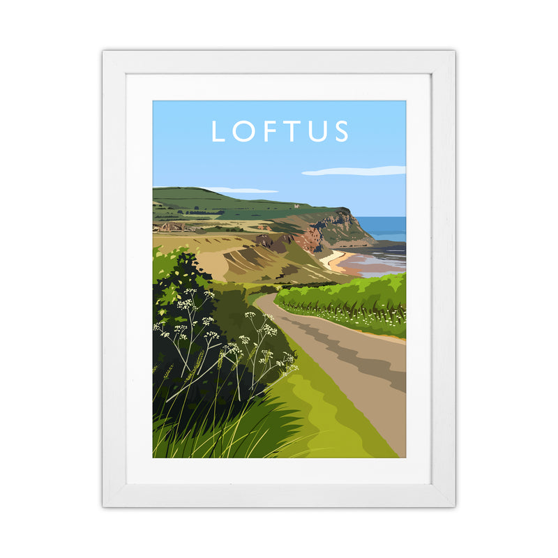 Loftus portrait Travel Art Print by Richard O'Neill White Grain