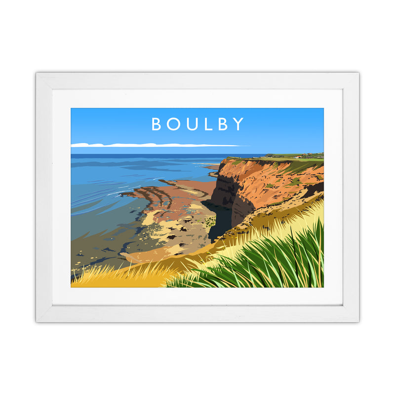 Boulby Travel Art Print by Richard O'Neill White Grain