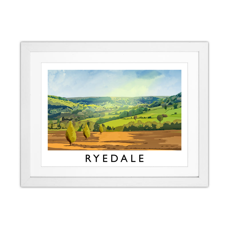 Ryedale Travel Art Print by Richard O'Neill White Grain