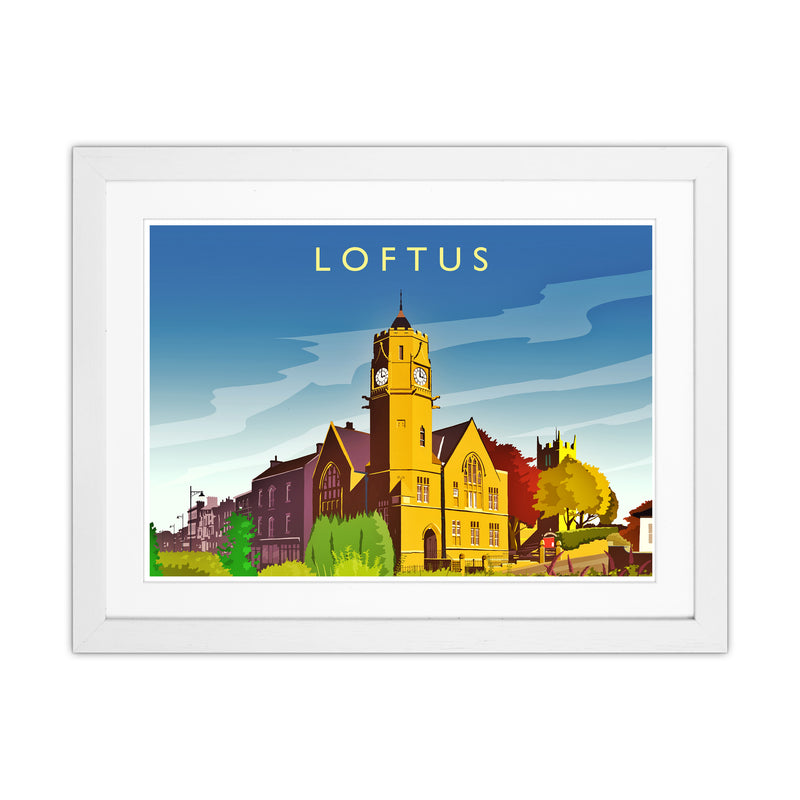 Loftus 2 Travel Art Print by Richard O'Neill White Grain