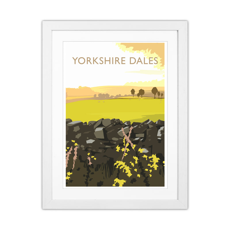Yorkshire Dales Portrait Travel Art Print by Richard O'Neill White Grain