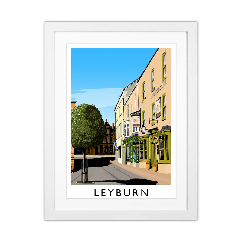 Leyburn 3 portrait Travel Art Print by Richard O'Neill White Grain