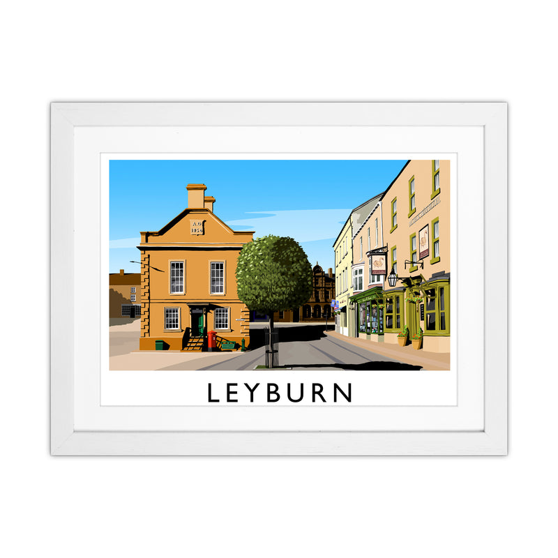 Leyburn 3 Travel Art Print by Richard O'Neill White Grain