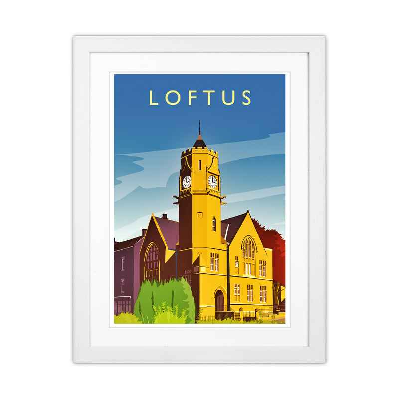 Loftus 2 Portrait Travel Art Print by Richard O'Neill White Grain