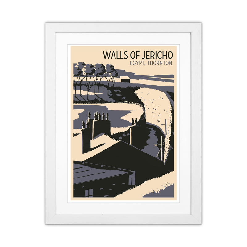 Walls of Jericho Travel Art Print by Richard O'Neill White Grain