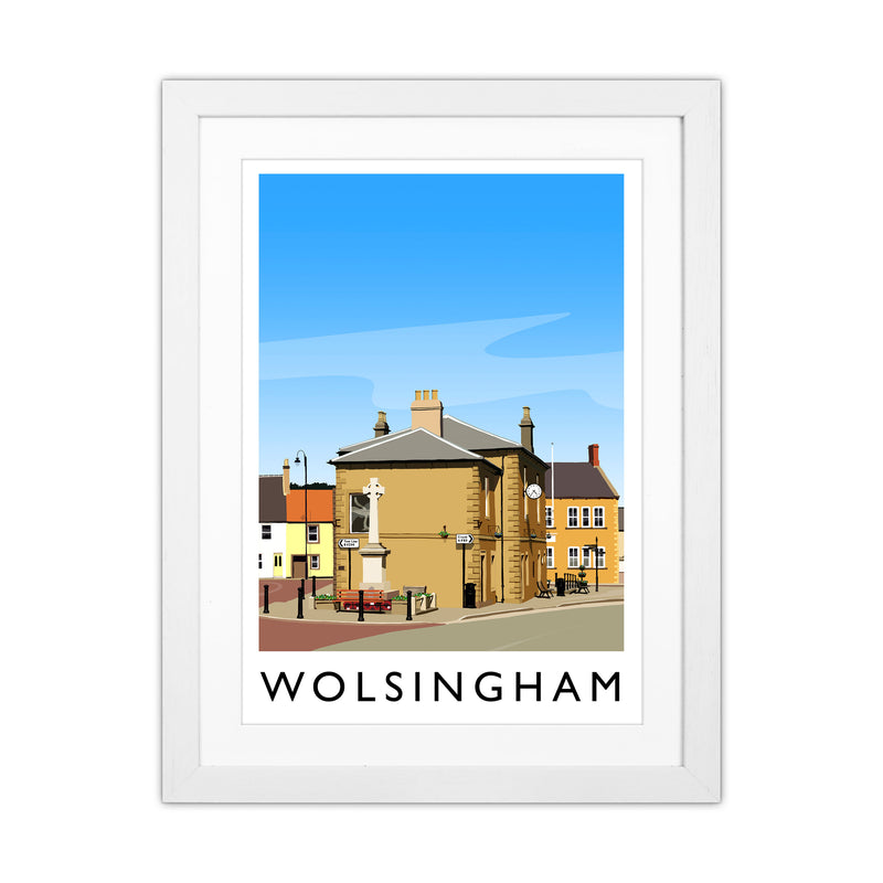 Wolsingham 2 portrait Travel Art Print by Richard O'Neill White Grain