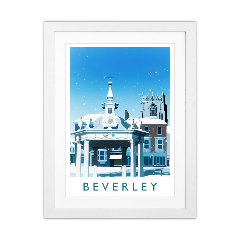 Beverley (Snow) 2 portrait Travel Art Print by Richard O'Neill White Grain