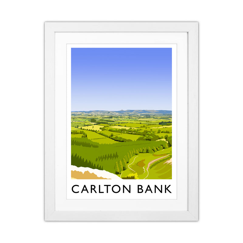 Carlton Bank portrait Travel Art Print by Richard O'Neill White Grain