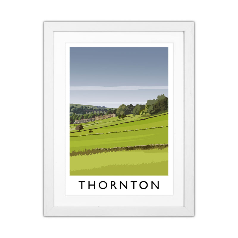 Thornton portrait Travel Art Print by Richard O'Neill White Grain