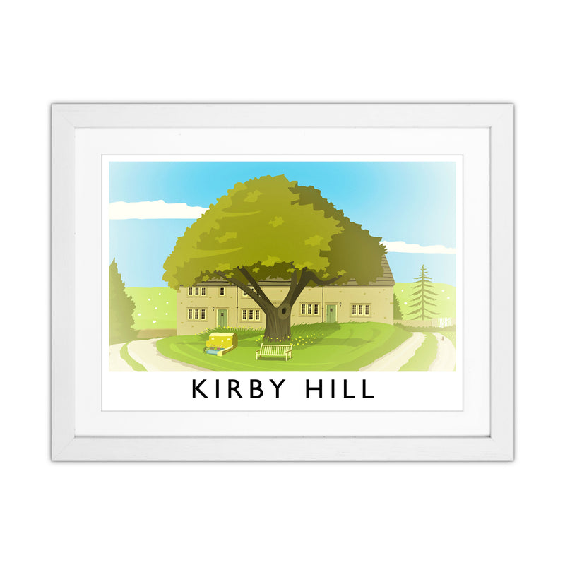 Kirby Hill Travel Art Print by Richard O'Neill White Grain