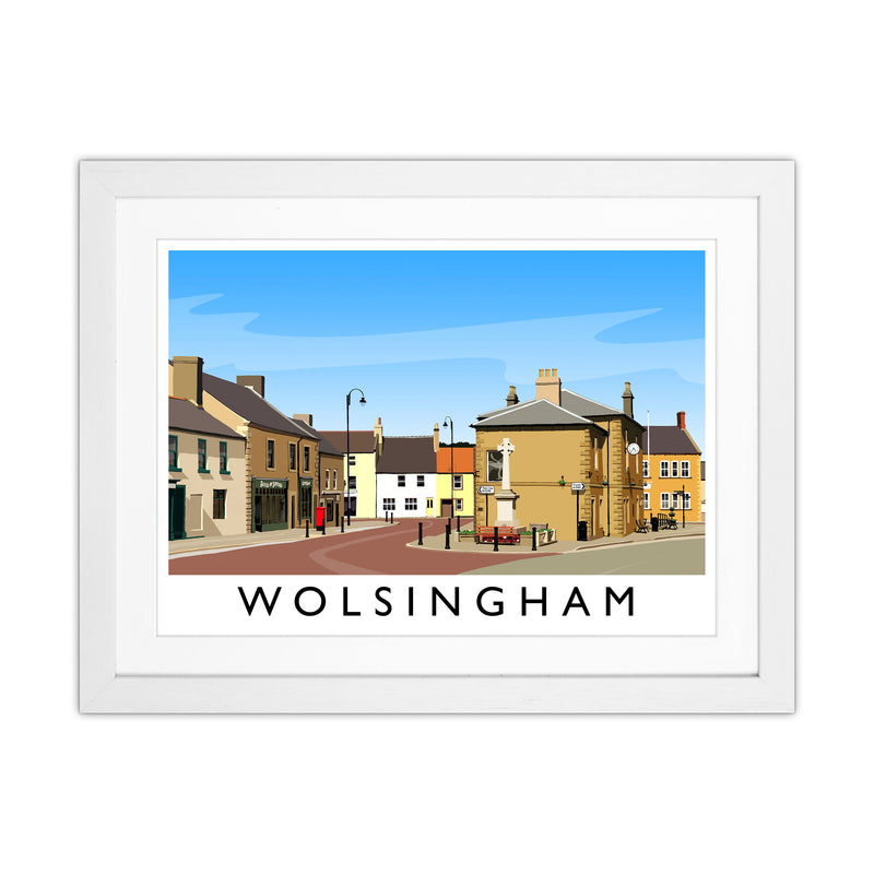 Wolsingham 2 Travel Art Print by Richard O'Neill White Grain