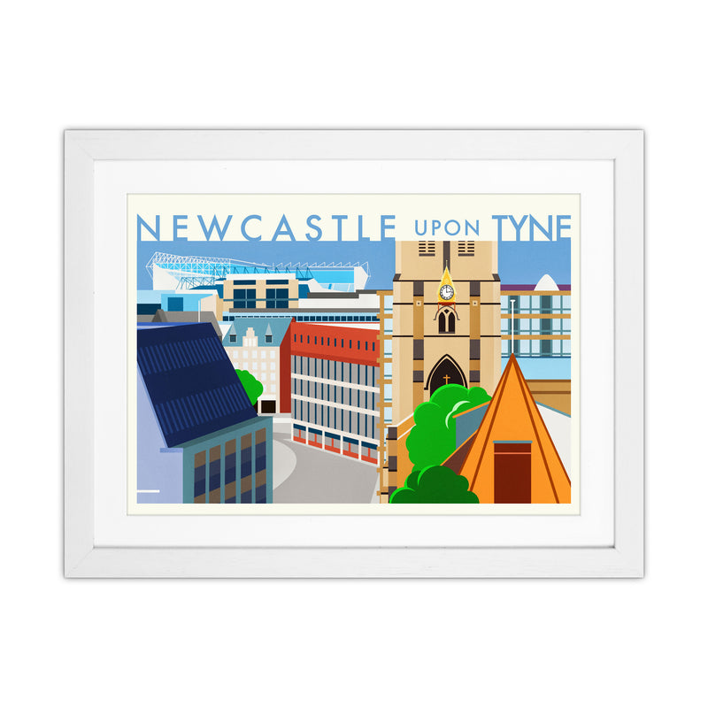 Newcastle upon Tyne 2 (Day) landscape Travel Art Print by Richard O'Neill White Grain