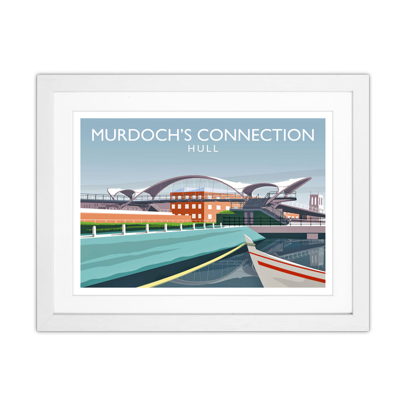 Murdoch's Connection Travel Art Print by Richard O'Neill White Grain