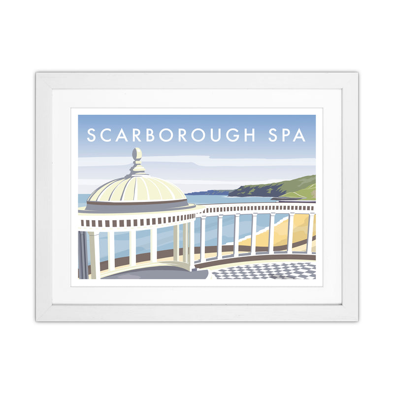 Scarborough Spa Travel Art Print by Richard O'Neill White Grain