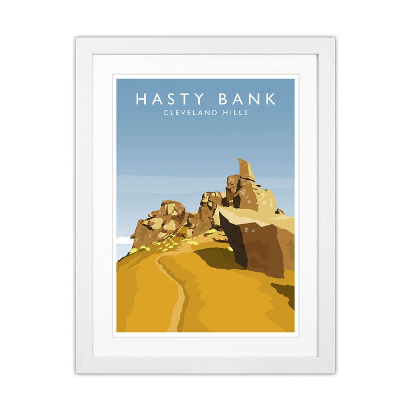 Hasty Bank Portrait Travel Art Print by Richard O'Neill White Grain